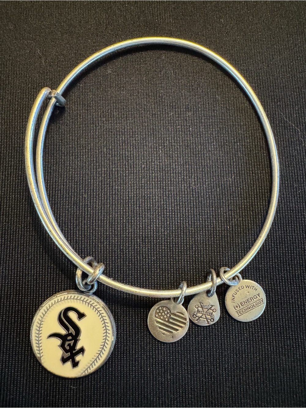 Alex and Ani Chicago White Sox MLB Expandable Bangle Bracelet - Go Sox!